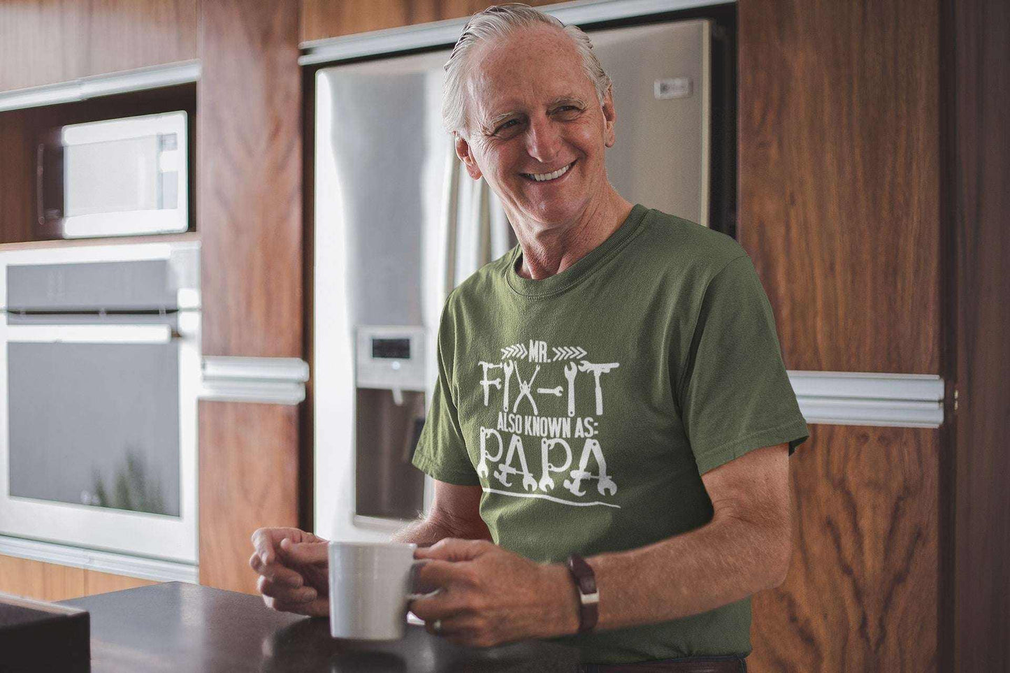 MR FIX IT Also Known As PAPA Funny T-Shirt Grandad Gift DIY Enthusiast T-Shirt