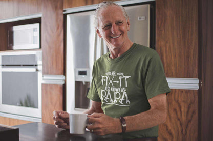 MR FIX IT Also Known As PAPA Funny T-Shirt Grandad Gift DIY Enthusiast T-Shirt