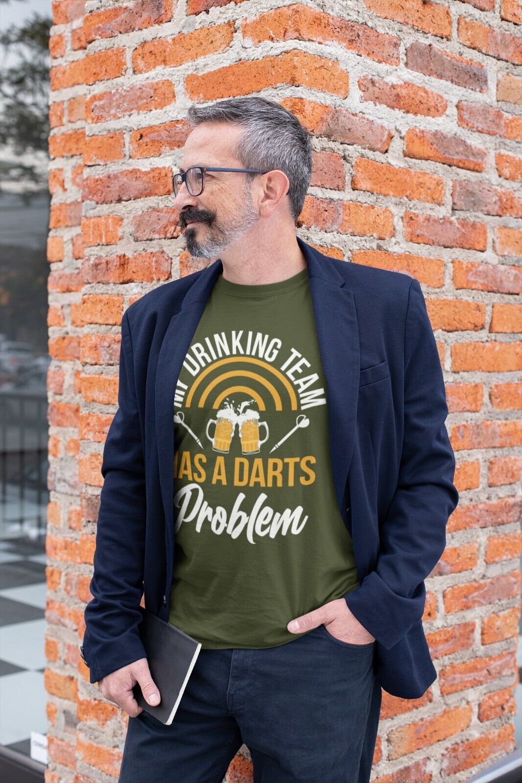 My Drinking Team Has A Darts Problem Funny T-Shirt Dad Player Oche 180 Arrows T-Shirt Gift