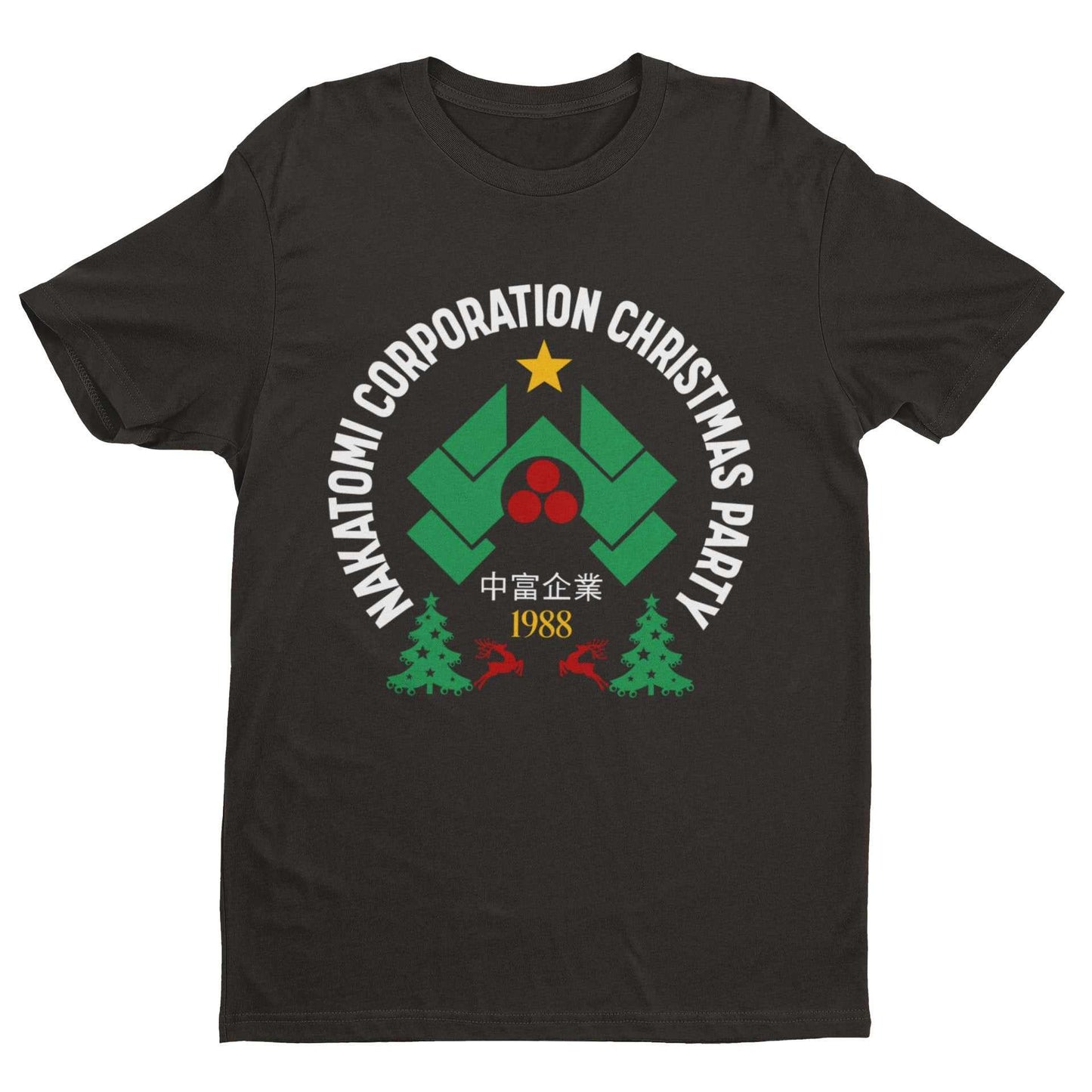 Nakatomi Corporation Christmas 1988 T-Shirt Funny Hard Die Retro Xmas Top T-Shirt Gift
