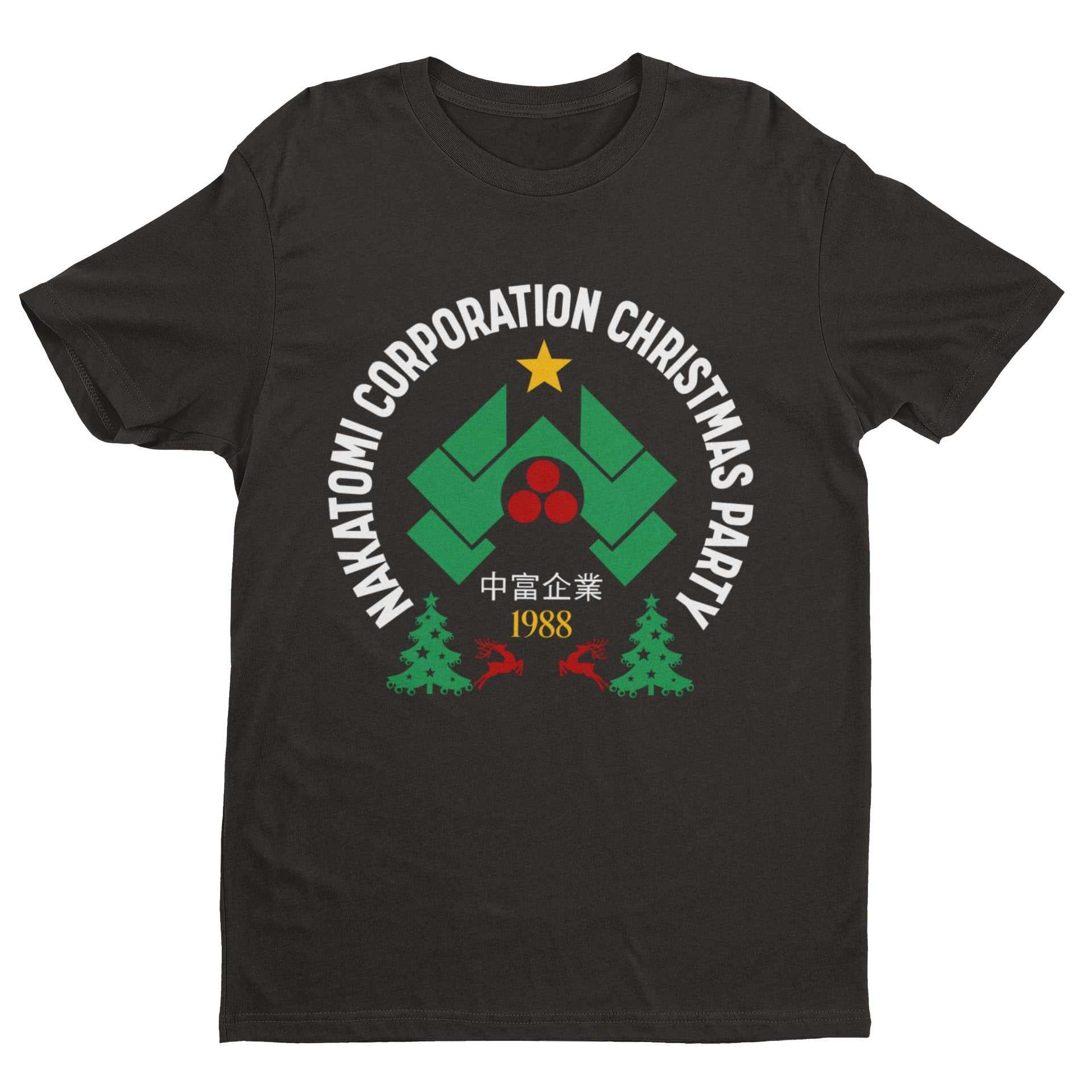 Nakatomi Corporation Christmas 1988 T-Shirt Funny Hard Die Retro Xmas Top T-Shirt Gift