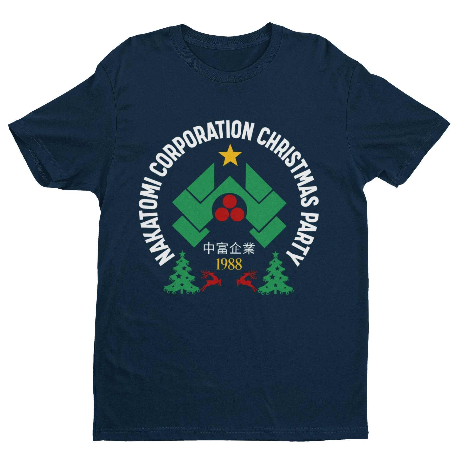 Nakatomi Corporation Christmas 1988 T-Shirt Funny Hard Die Retro Xmas Top T-Shirt Gift