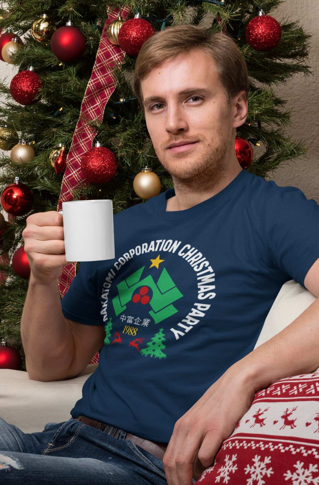 Nakatomi Corporation Christmas 1988 T-Shirt Funny Hard Die Retro Xmas Top T-Shirt Gift
