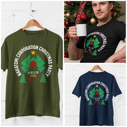 Nakatomi Corporation Christmas 1988 T-Shirt Funny Hard Die Retro Xmas Top T-Shirt Gift