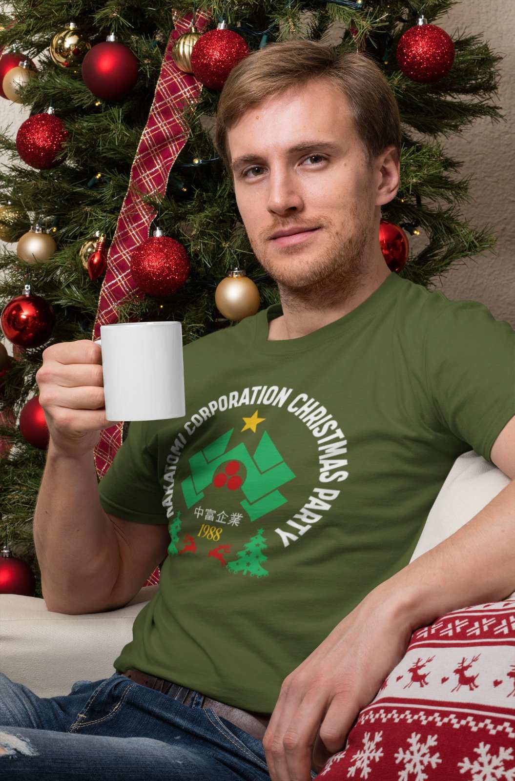 Nakatomi Corporation Christmas 1988 T-Shirt Funny Hard Die Retro Xmas Top T-Shirt Gift