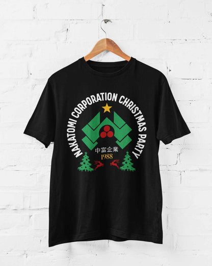 Nakatomi Corporation Christmas 1988 T-Shirt Funny Hard Die Retro Xmas Top T-Shirt Gift