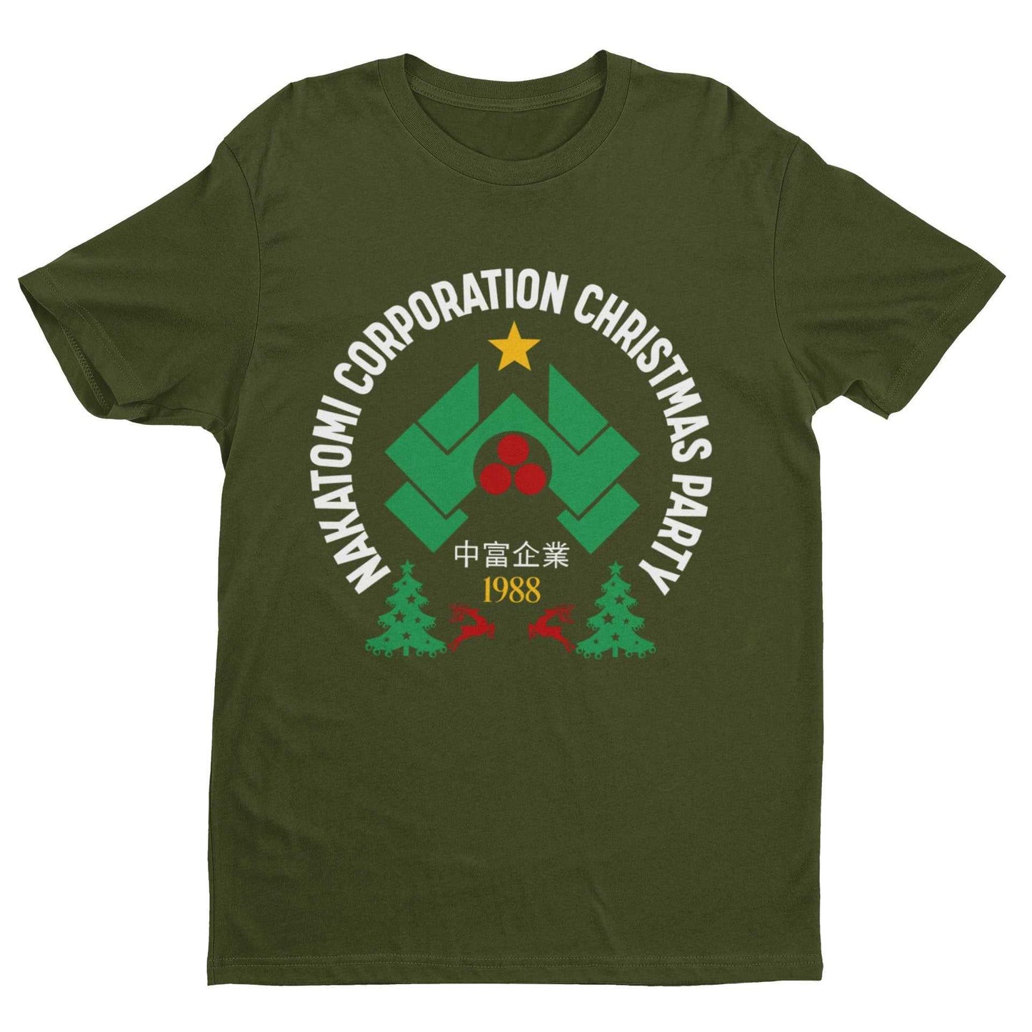 Nakatomi Corporation Christmas 1988 T-Shirt Funny Hard Die Retro Xmas Top T-Shirt Gift