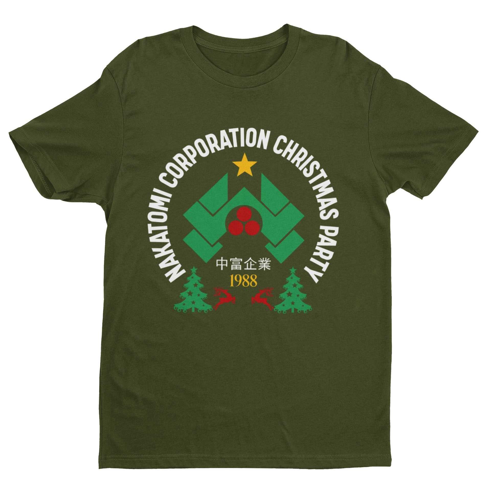 Nakatomi Corporation Christmas 1988 T-Shirt Funny Hard Die Retro Xmas Top T-Shirt Gift