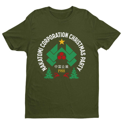 Nakatomi Corporation Christmas 1988 T-Shirt Funny Hard Die Retro Xmas Top T-Shirt Gift