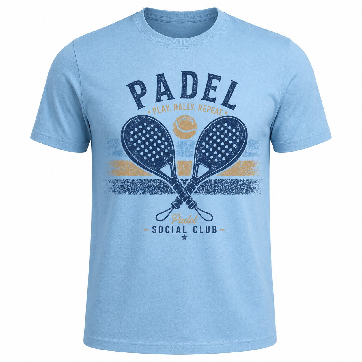 Padel T-Shirt, Vintage Social Club Player Gift Tee