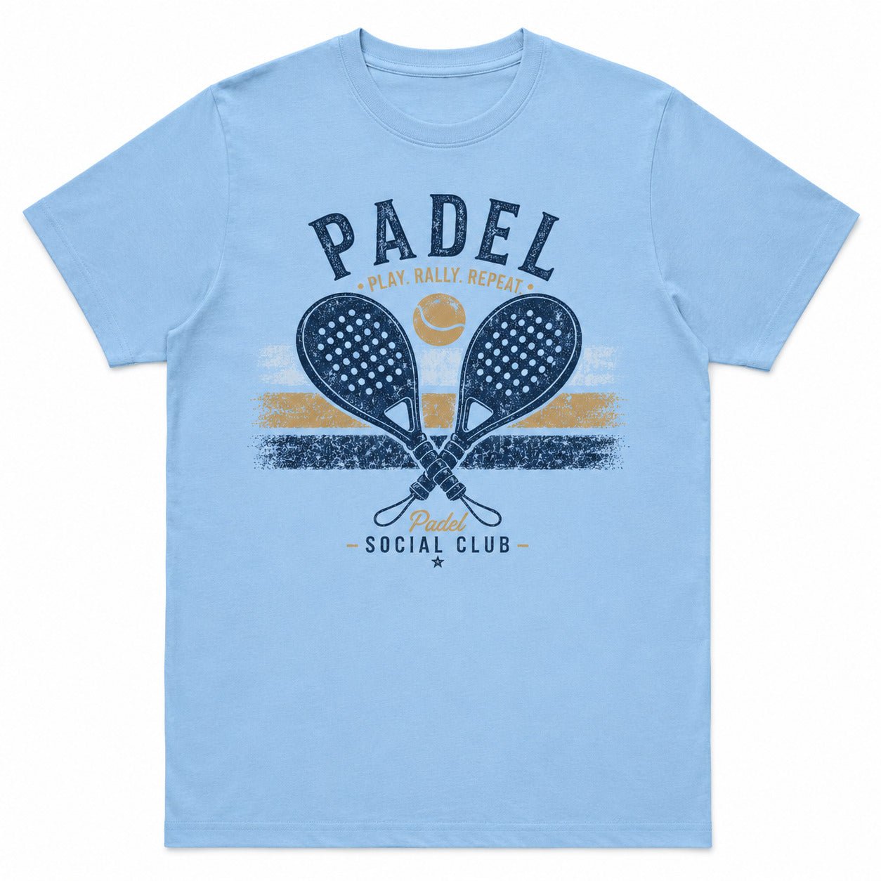 Padel T-Shirt, Vintage Social Club Player Gift Tee