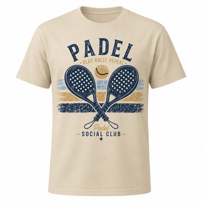 Padel T-Shirt, Vintage Social Club Player Gift Tee