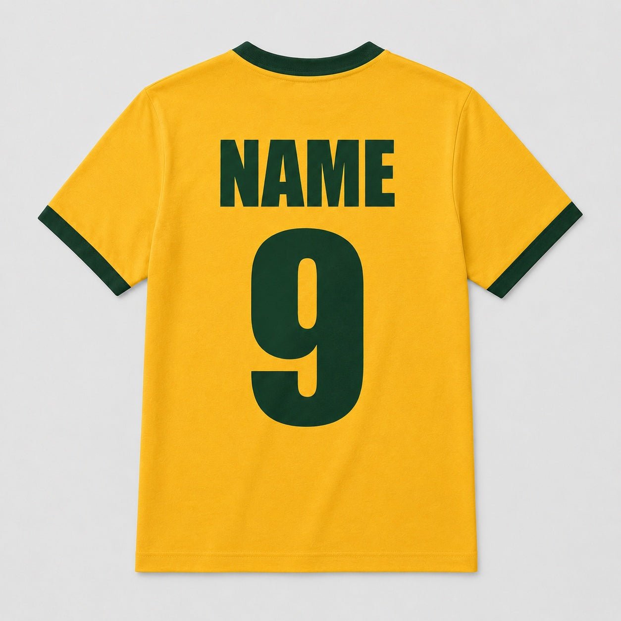 Personalised Australia Country Ringer T-Shirt – Custom Name & Number Back Print