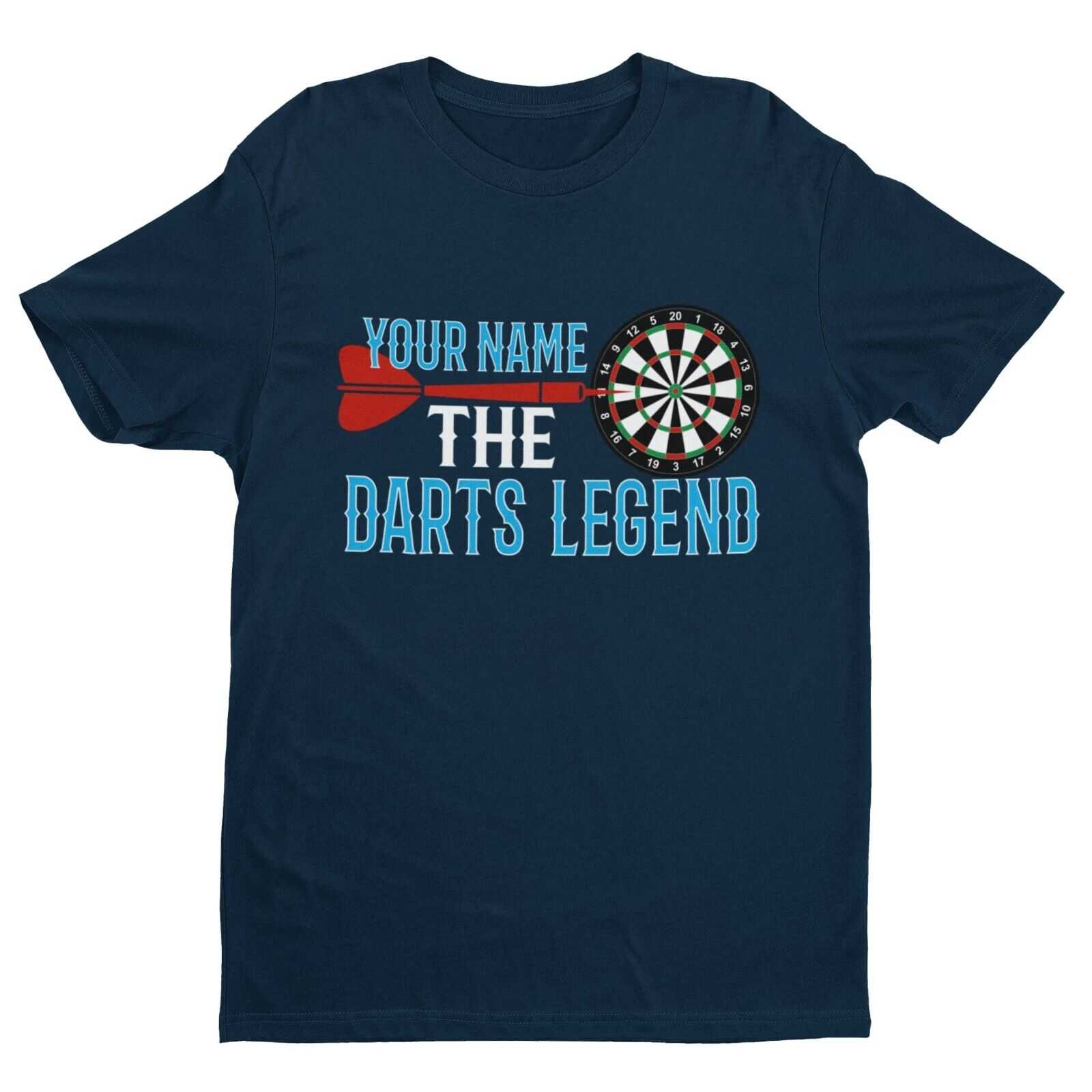 Personalised Darts T-Shirt YOUR NAME The DARTS LEGEND Gift Oche Player Pub T-Shirt