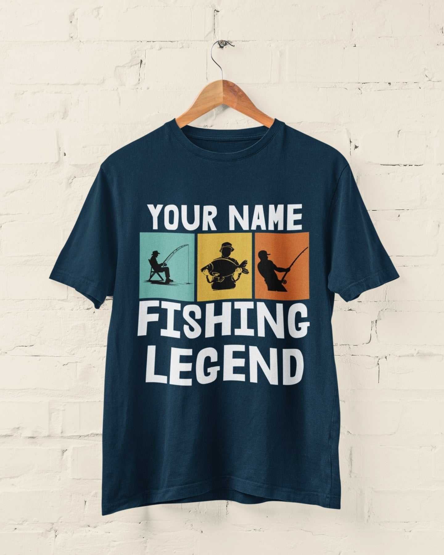 Personalised Fishing Legend T-Shirt - Custom Angler Gift for Dads & Fishing Fans T-Shirt