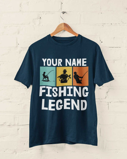 Personalised Fishing Legend T-Shirt - Custom Angler Gift for Dads & Fishing Fans T-Shirt