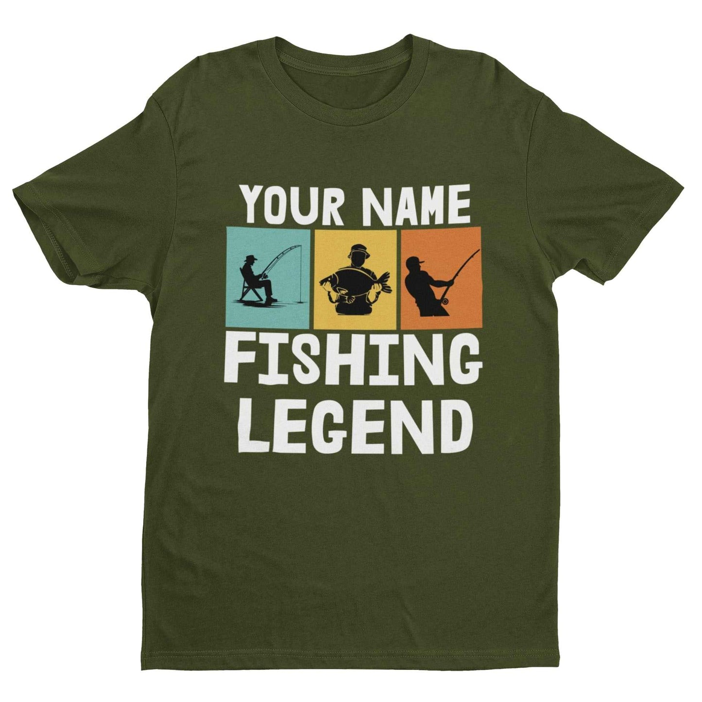 Personalised Fishing Legend T-Shirt - Custom Angler Gift for Dads & Fishing Fans T-Shirt