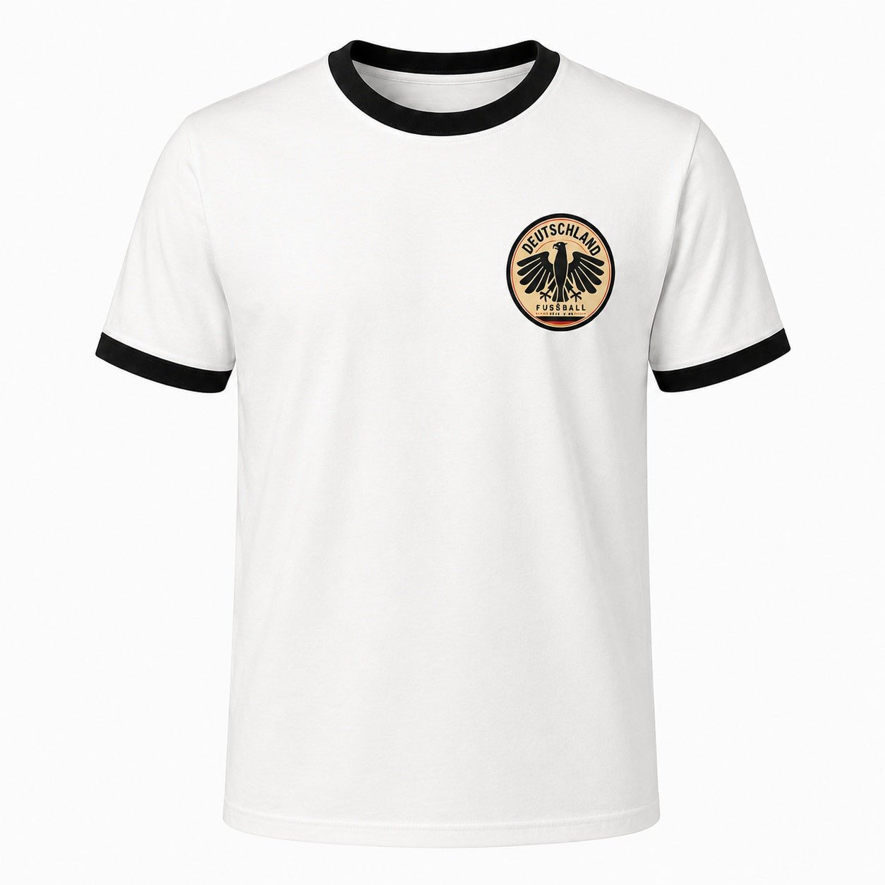 Personalised Germany Country Ringer T-Shirt – Custom Name & Number Back Print