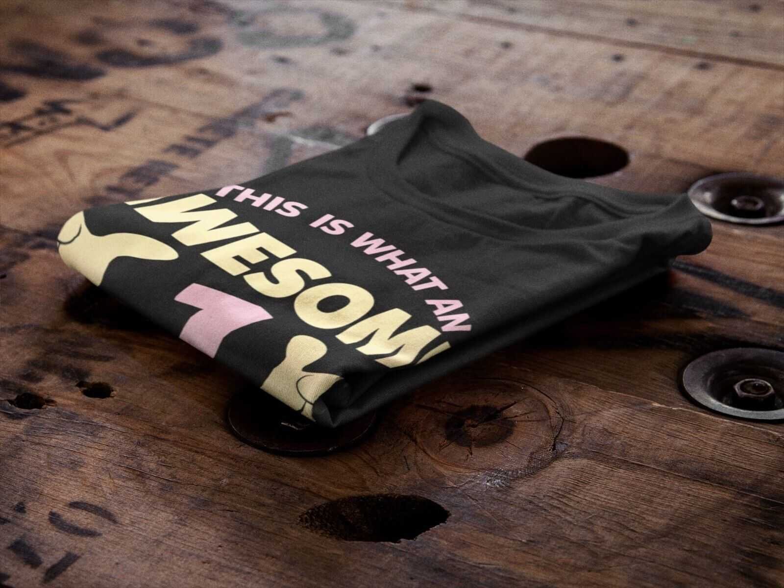 Personalised Girls 1st Birthday T-Shirt Awesome 1 Year Old NAME AND AGE ON BACK T-Shirt Gift
