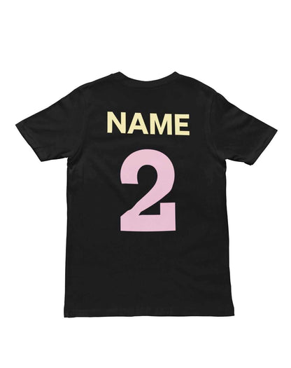 Personalised Girls 2nd Birthday T-Shirt Awesome 2 Year Old NAME AND AGE ON BACK T-Shirt Gift