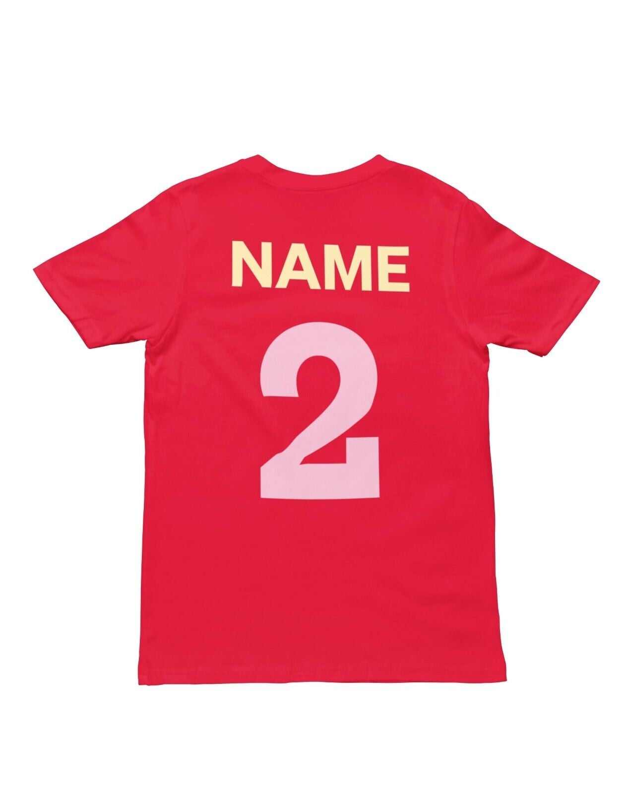 Personalised Girls 2nd Birthday T-Shirt Awesome 2 Year Old NAME AND AGE ON BACK T-Shirt Gift