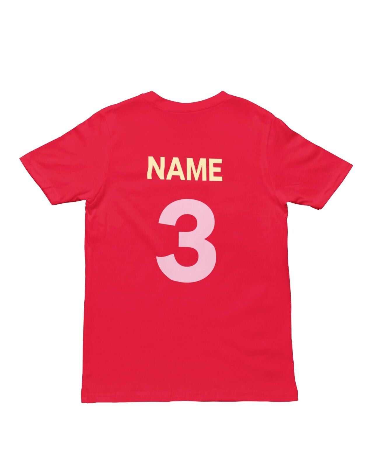 Personalised Girls 3rd Birthday T-Shirt Awesome 3 Year Old NAME AND AGE ON BACK T-Shirt Gift