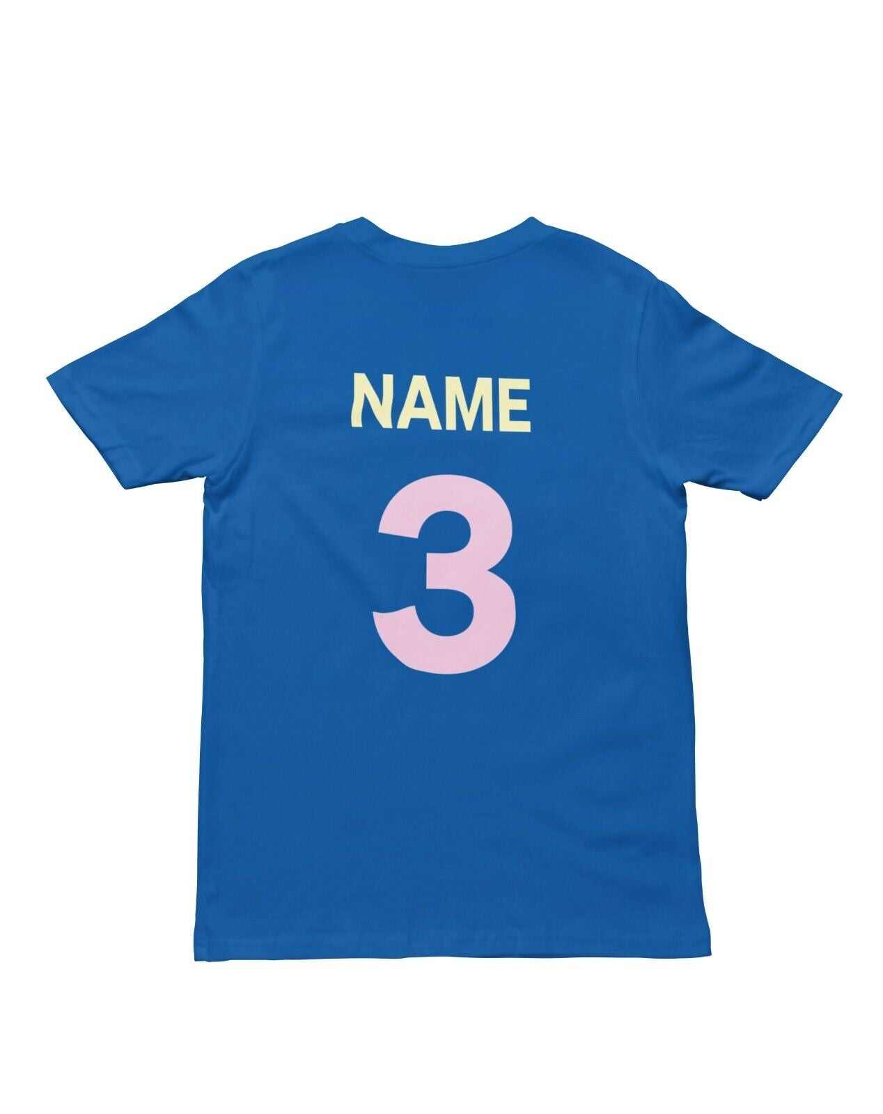 Personalised Girls 3rd Birthday T-Shirt Awesome 3 Year Old NAME AND AGE ON BACK T-Shirt Gift