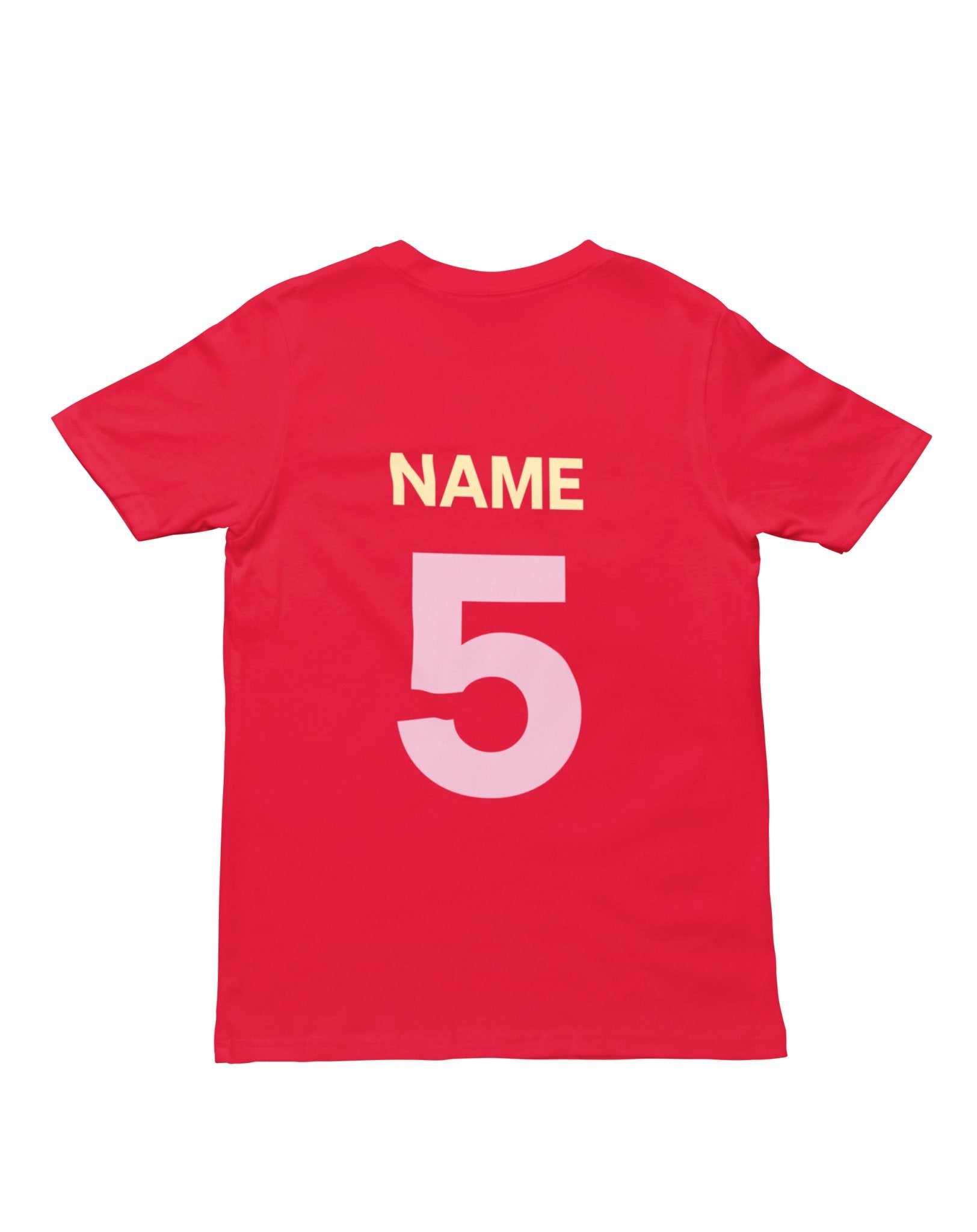 Personalised Girls 5th Birthday T-Shirt Awesome 5 Year Old Name & Age On Back T-Shirt Gift