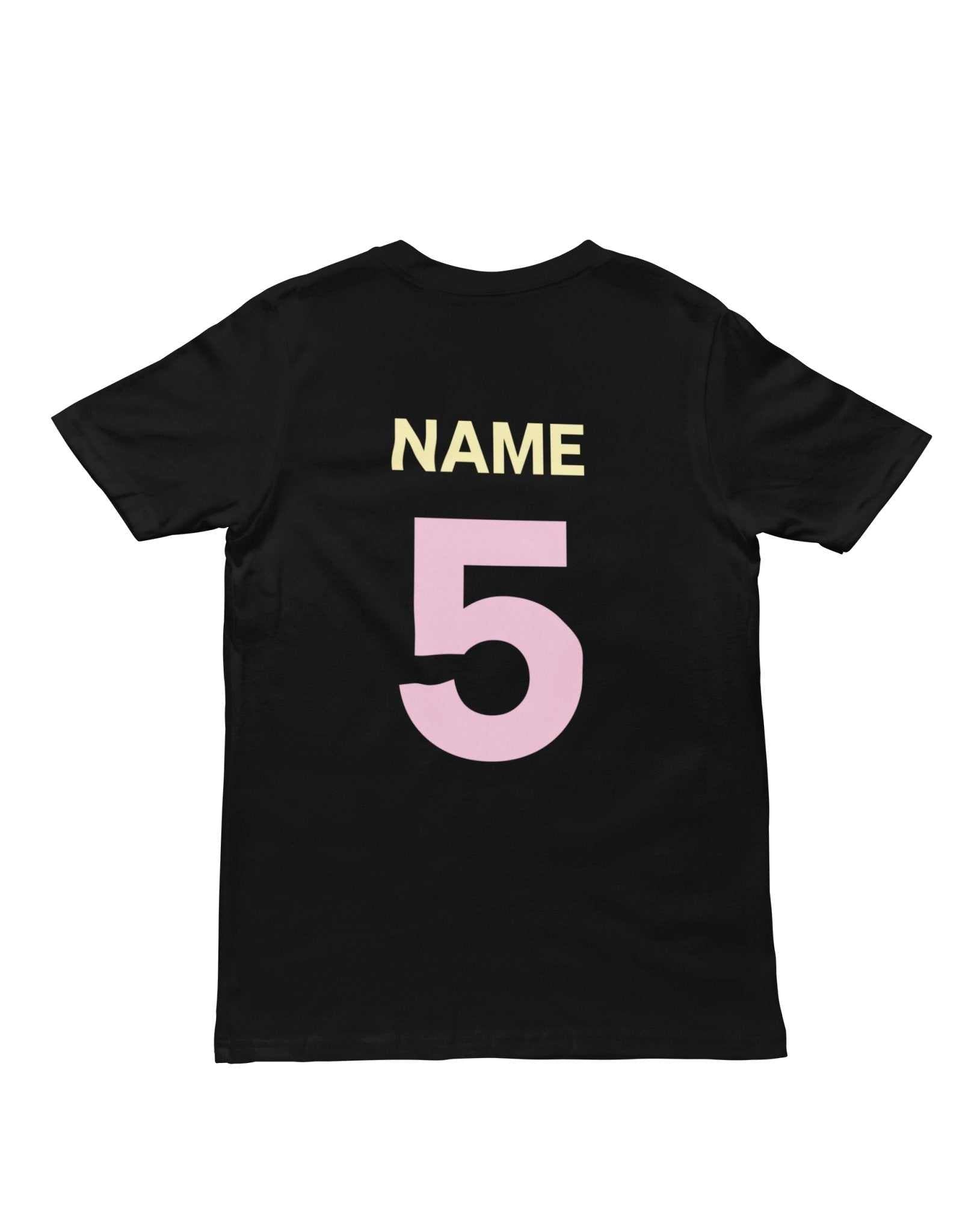 Personalised Girls 5th Birthday T-Shirt Awesome 5 Year Old Name & Age On Back T-Shirt Gift