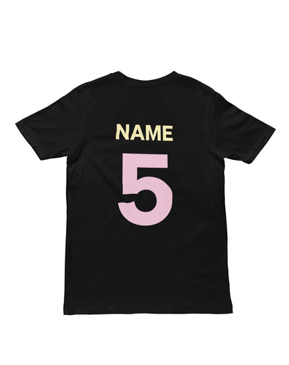 Personalised Girls 5th Birthday T-Shirt Awesome 5 Year Old Name & Age On Back T-Shirt Gift