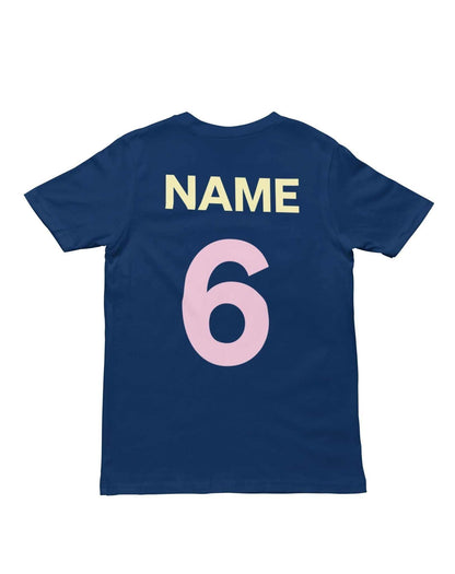 Personalised Girls 6th Birthday T-Shirt Awesome 6 Year Old Name & Age On Back T-Shirt Gift