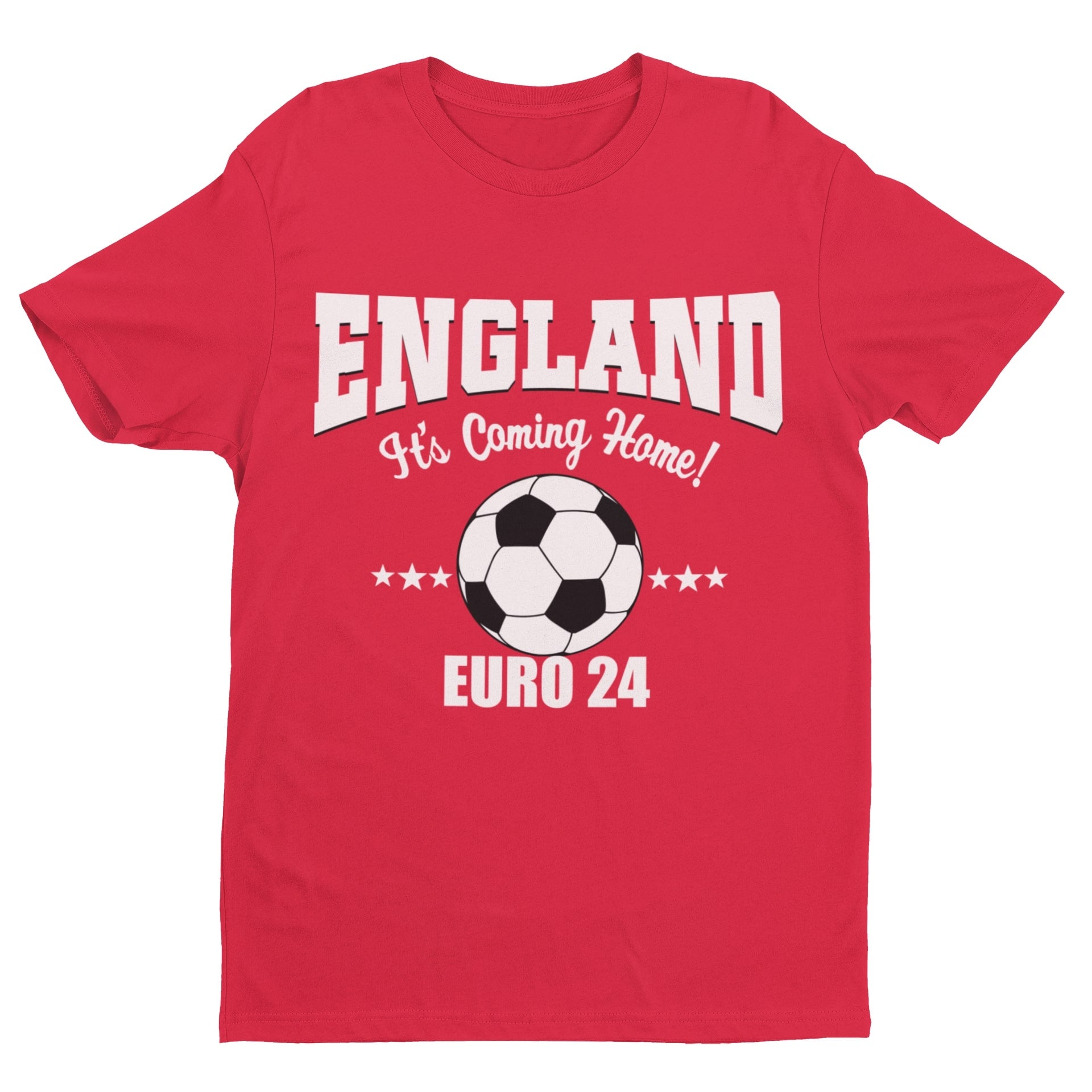 Personalised Kids ENGLAND EURO 2024Personalised Kids ENGLAND EURO 2024 T Shirt with Name and Number on Ba