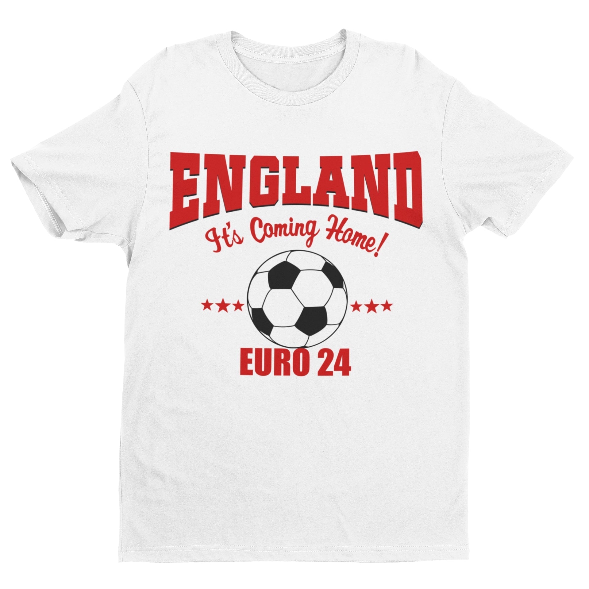 Personalised Kids ENGLAND EURO 2024Personalised Kids ENGLAND EURO 2024 T Shirt with Name and Number on Ba