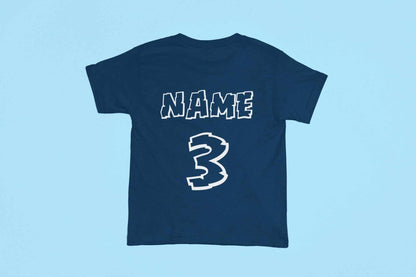 Personalised Kids' 3rd Birthday Dinosaur T-Shirt, supporting product image 6