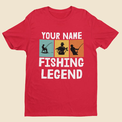 Personalised Kids''' Personalised 'Fishing Legend' T-Shirt - Custom Name Gift for Young Anglers T-Shirt
