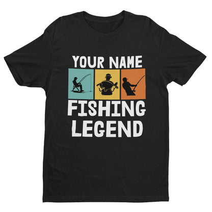 Personalised Kids''' Personalised 'Fishing Legend' T-Shirt - Custom Name Gift for Young Anglers T-Shirt