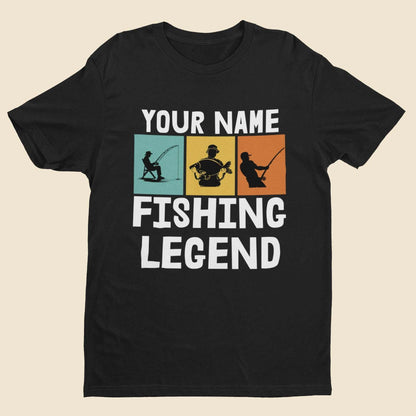 Personalised Kids''' Personalised 'Fishing Legend' T-Shirt - Custom Name Gift for Young Anglers T-Shirt