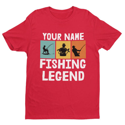 Personalised Kids''' Personalised 'Fishing Legend' T-Shirt - Custom Name Gift for Young Anglers T-Shirt