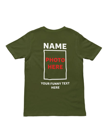 Personalised STAG DO T Shirts Photo Text Funny Customisable Novelty Best Man