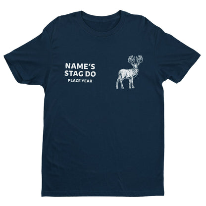 Personalised STAG DO T Shirts Photo Text Funny Customisable Novelty Best Man