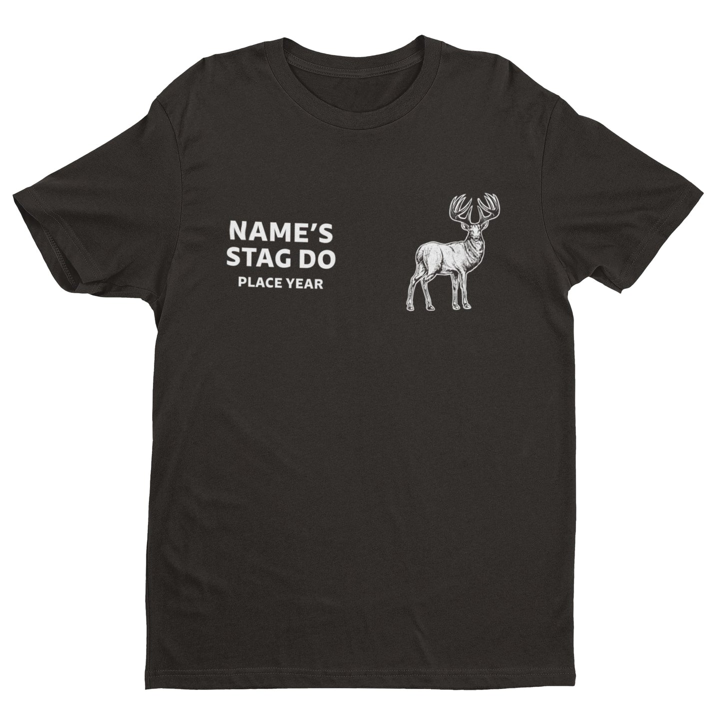 Personalised STAG DO T Shirts Photo Text Funny Customisable Novelty Best Man