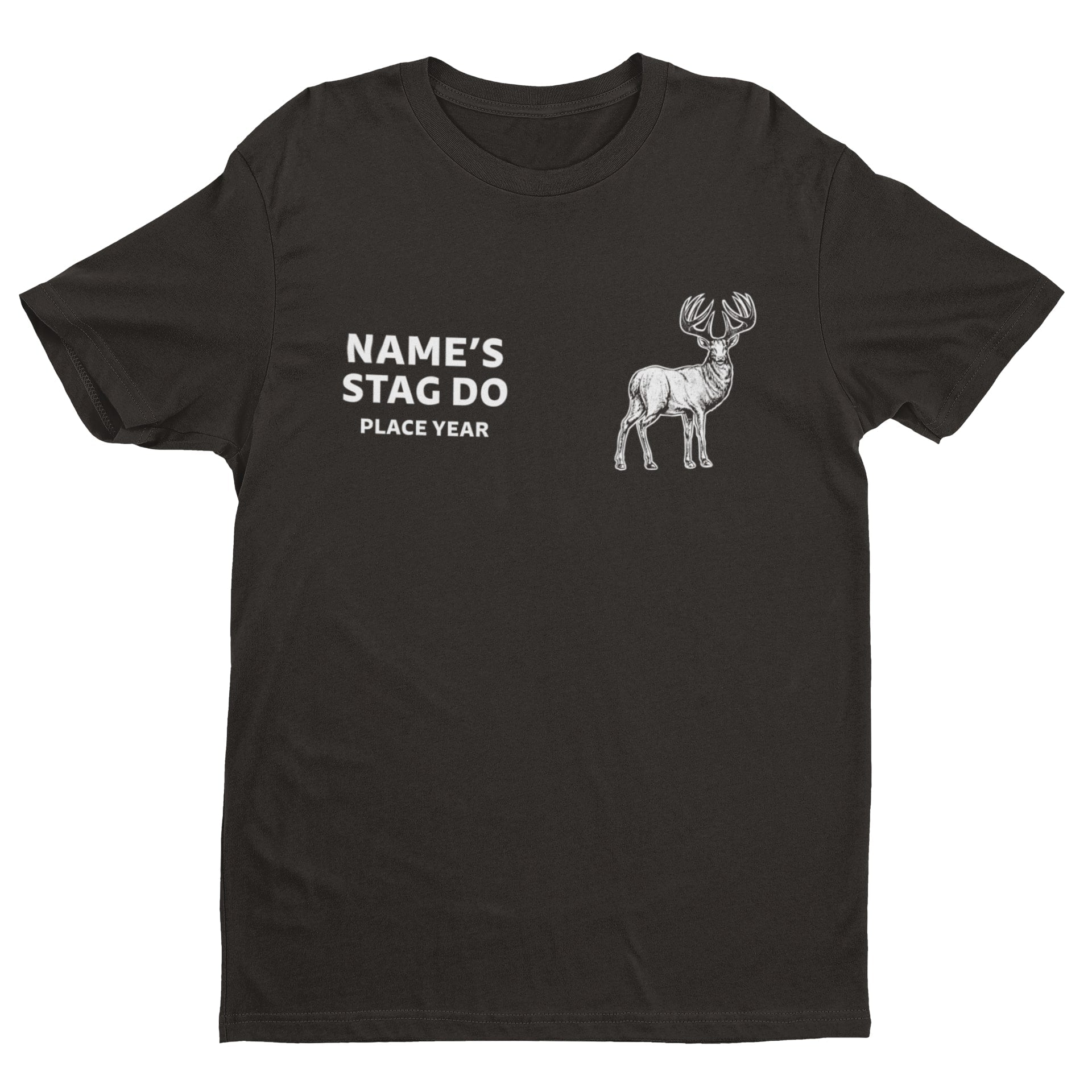 Personalised STAG DO T Shirts Photo Text Funny Customisable Novelty Best Man