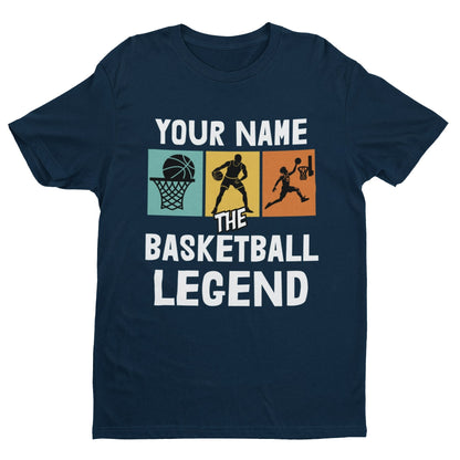Personalised The Basketball Legend Personalised T‑Shirt T-Shirt Gift