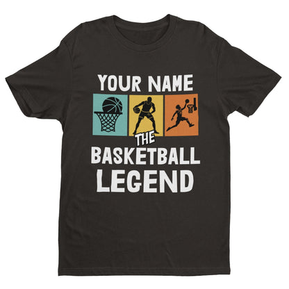 Personalised The Basketball Legend Personalised T‑Shirt T-Shirt Gift
