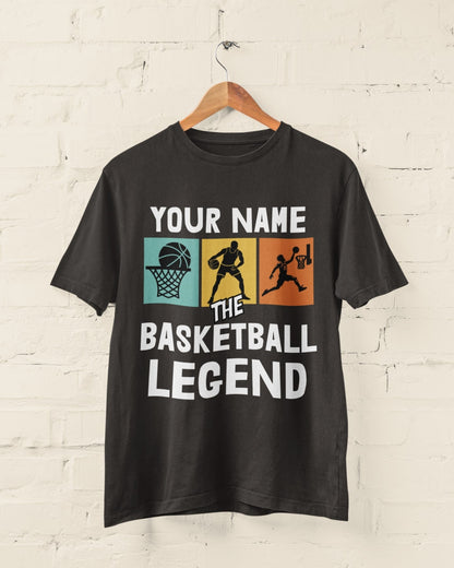Personalised The Basketball Legend Personalised T‑Shirt T-Shirt Gift