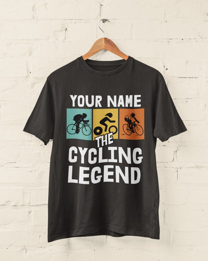 Personalised The Cycling Legend Personalised T‑Shirt T-Shirt Gift
