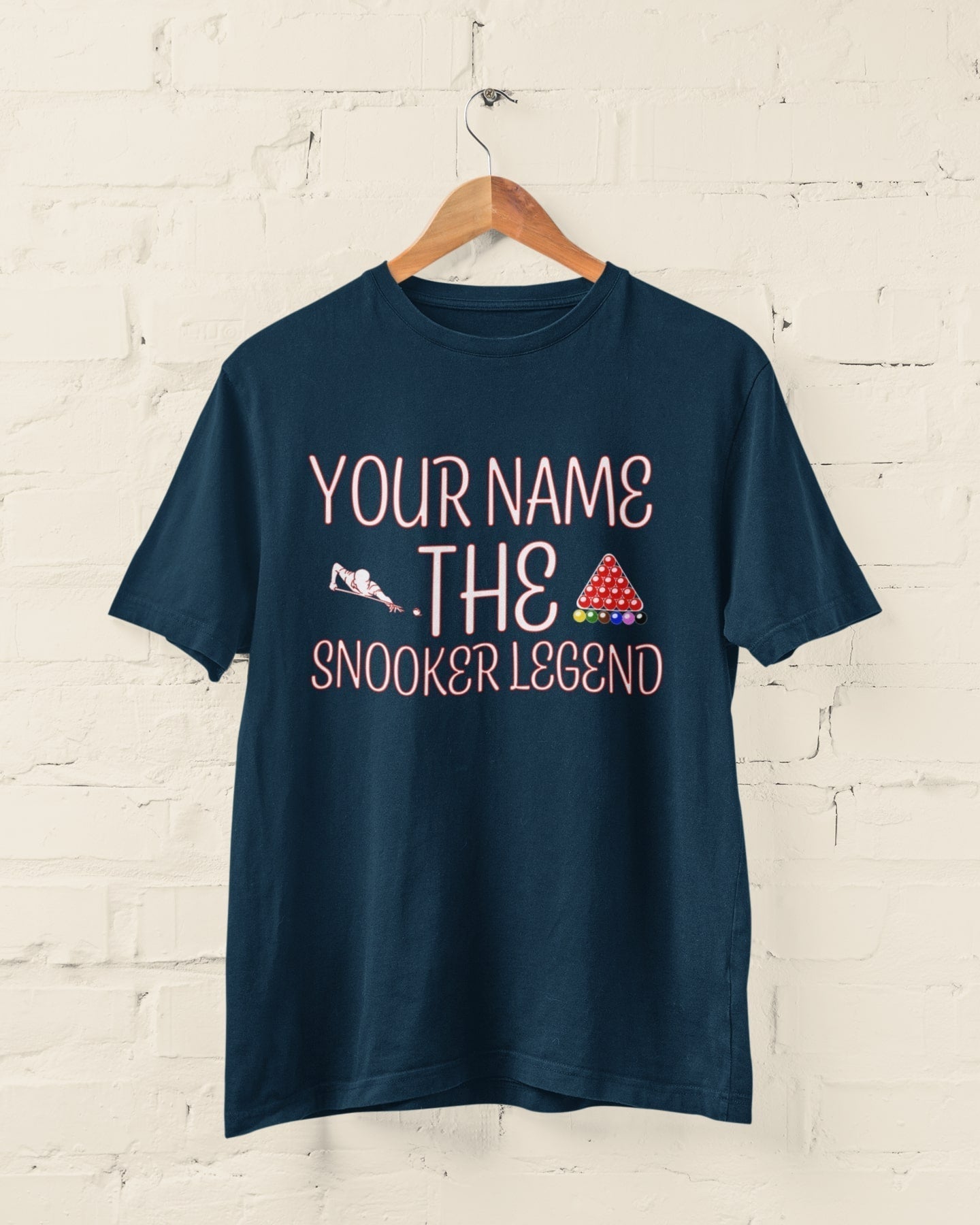 Personalised The Snooker Legend - Personalised T-Shirt for Snooker Fans T-Shirt Gift