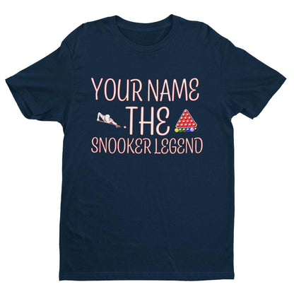 Personalised The Snooker Legend - Personalised T-Shirt for Snooker Fans T-Shirt Gift