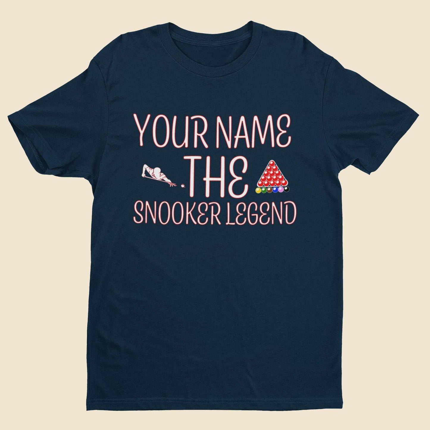 Personalised The Snooker Legend - Personalised T-Shirt for Snooker Fans T-Shirt Gift