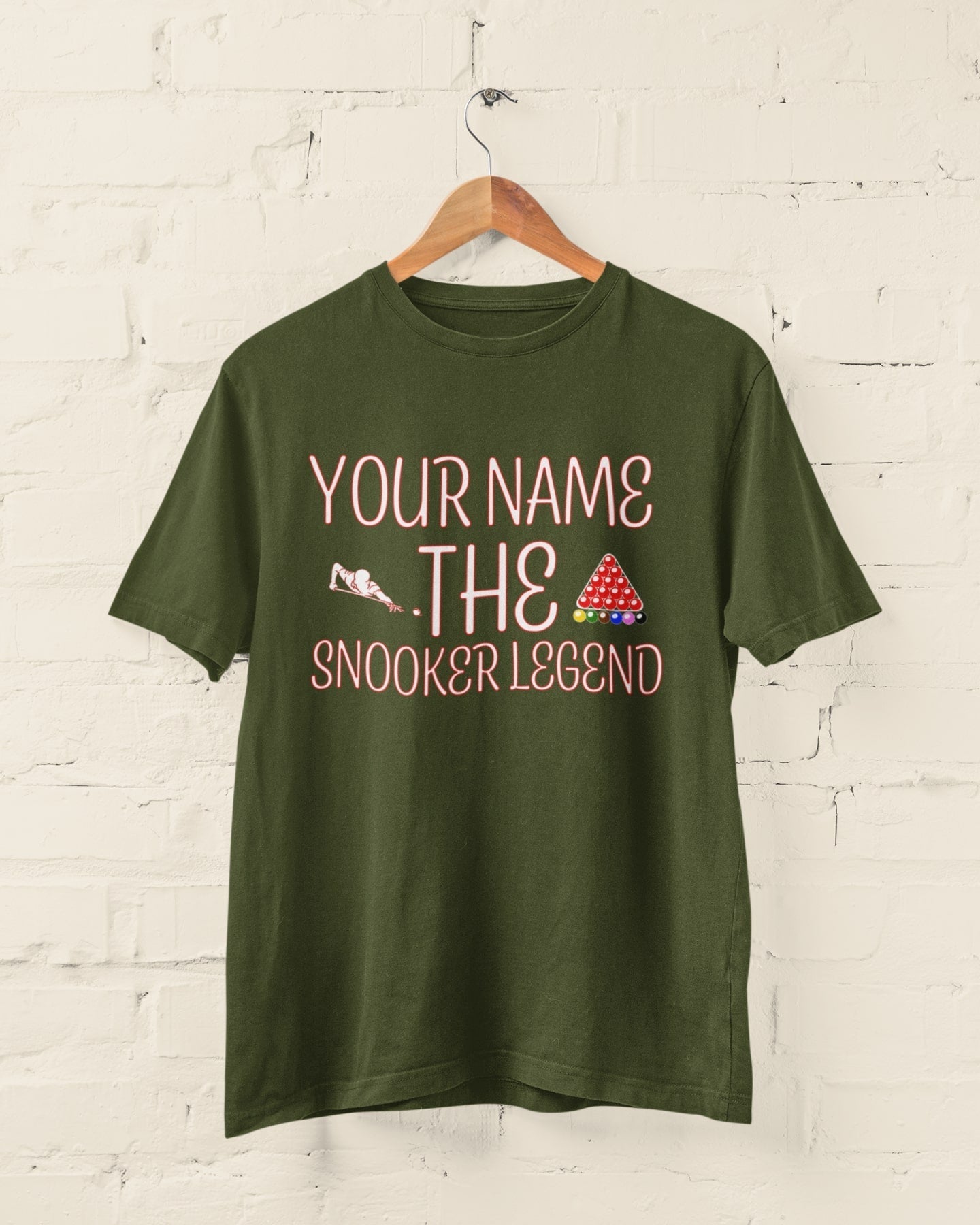 Personalised The Snooker Legend - Personalised T-Shirt for Snooker Fans T-Shirt Gift